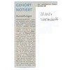 Hannoversches Wochenblatt gehoert notiert